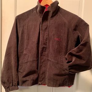 hongdou jacket HOdo Hungdo reversible jacket brown corduroy and red 160/84A